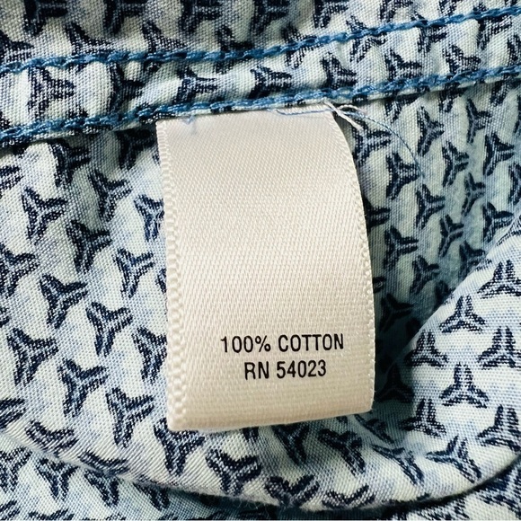 Mens Banana Republic Milly Collection Medium Short Sleeve Button Down Shirt - Picture 6 of 7